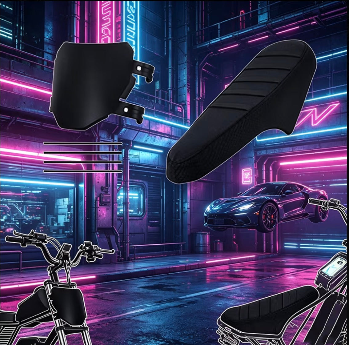 Ridstar Q20 E-bike Front Number Plate And Comfort Seat
Cover
