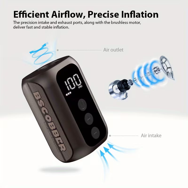 Compact Mini E-moto Tire Pump