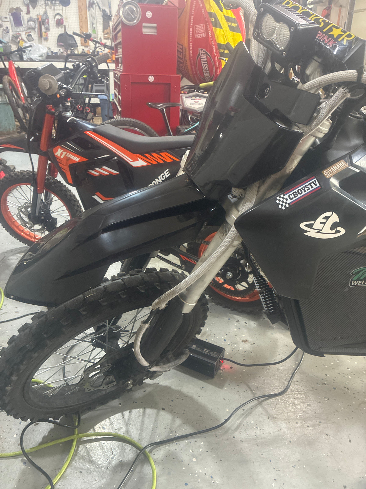72V MOTOTEC UPGRADE FRONT NUMBER PLATE AND FENDER