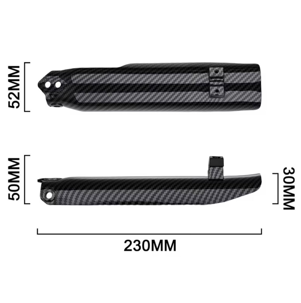 TUTTIO FRONT FORK CARBON FIBER GUARDS