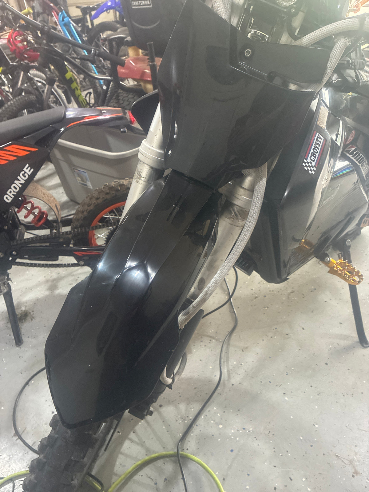 72V MOTOTEC UPGRADE FRONT NUMBER PLATE AND FENDER