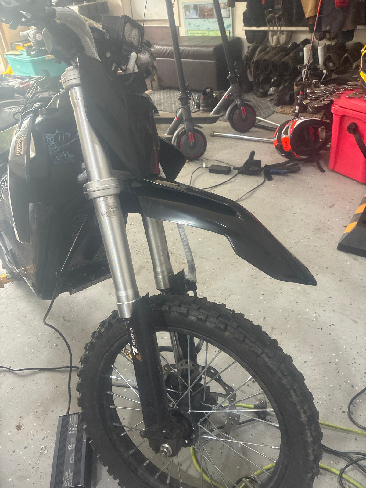 72V MOTOTEC UPGRADE FRONT NUMBER PLATE AND FENDER