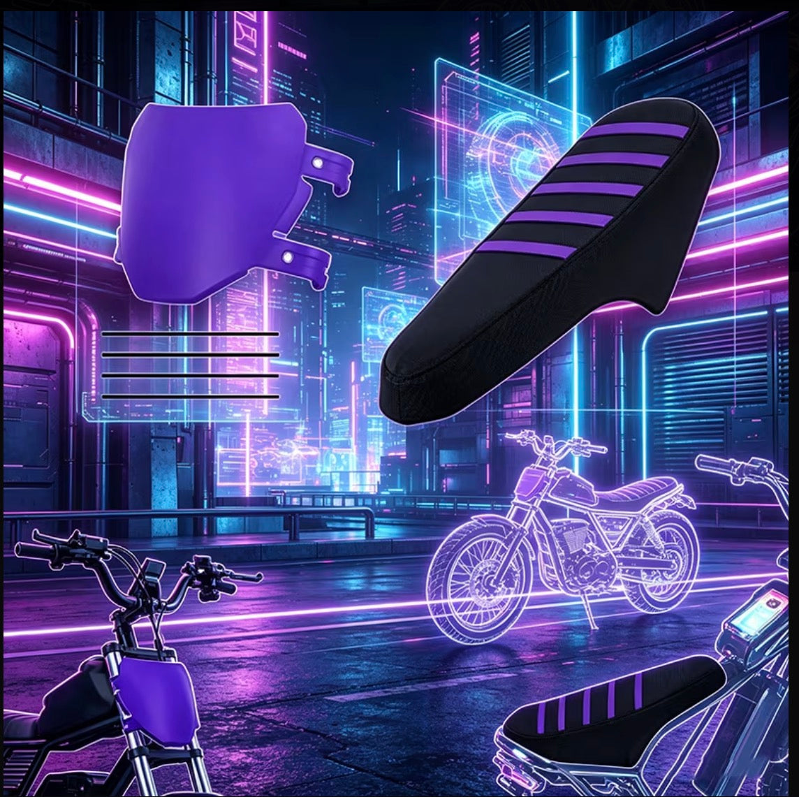Ridstar Q20 E-bike Front Number Plate And Comfort Seat
Cover
