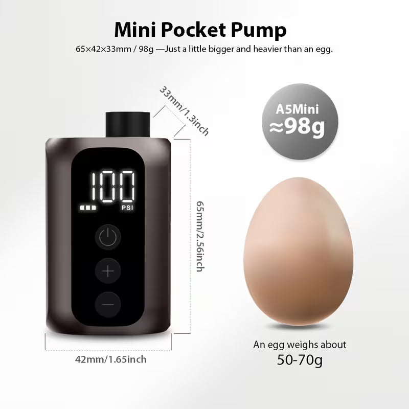 Compact Mini E-moto Tire Pump