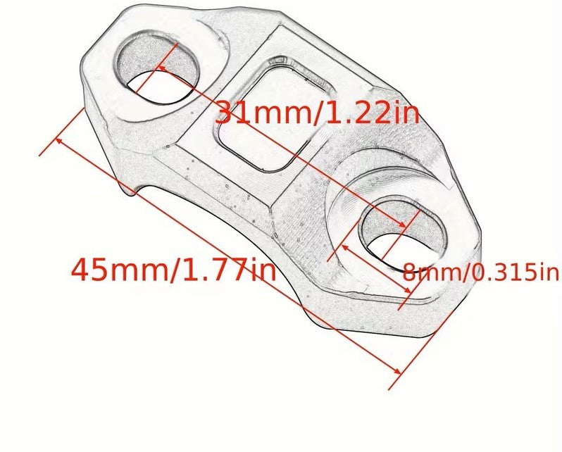 Upgraded Brake Master Cylinder Handlebar Bar Clamp Cover  For Your 72v Mototec